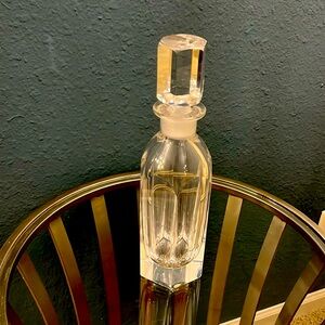 Vintage Orrefors Olie Alberius Clear Crystal Decanter with Original Stopper